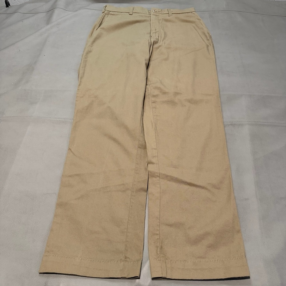 Bulwark Flame Fire Resistant Khaki Work Pants Men 34x32 100% Cotton FR Pant-7043